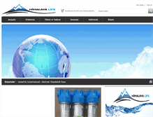 Tablet Screenshot of himalayalife.com